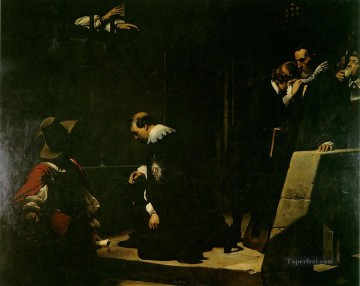Pablo Delaroche Painting - Strafford 1836 historias Hippolyte Delaroche